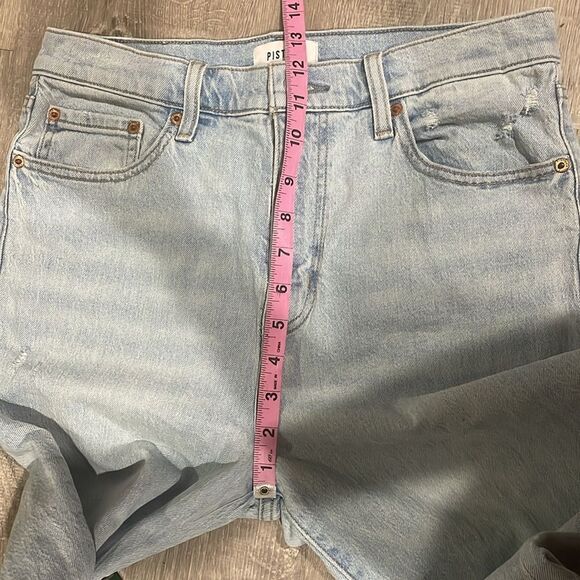 Pistola Kate Distressed Raw Hem Ankle Straight Leg Jeans Size 29 - Picture 10 of 10